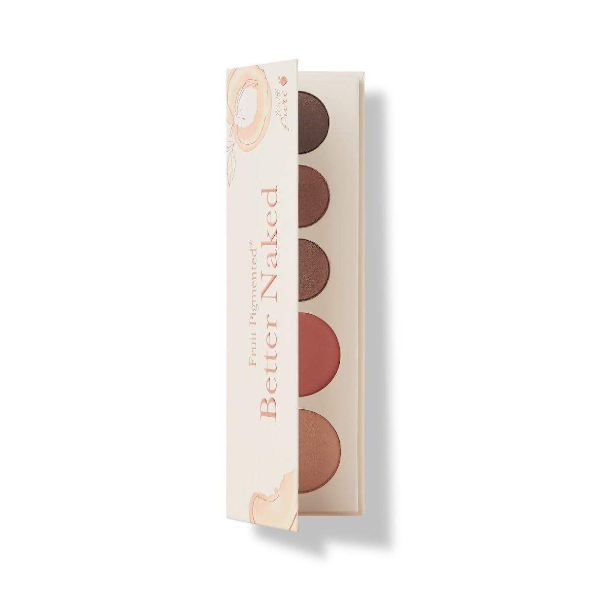 100% PURE Better Naked Makeup Palette All in One Compact 3 Eyeshadow, Blush, Face Highlighter, Fruit Pigmented Natural Nude Neutral Look for All Skin Types – Vegan (Soft Rose, Taupe, Beige Tones)