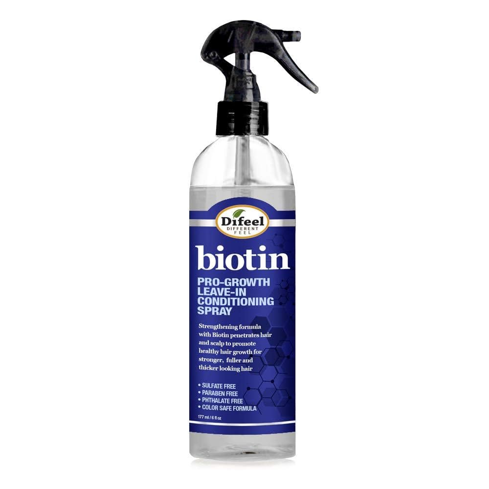 Difeel Pro-Growth Biotin Leave in Conditioning Spray 6 oz. – Hair Loss Leave in Treatment
