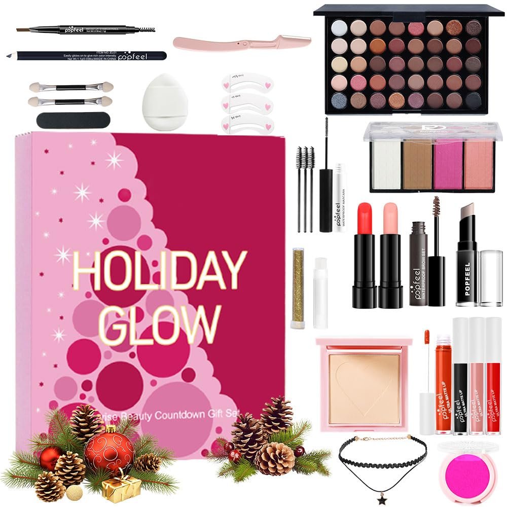 Makeup Kit for Women Full Kit, All-in-one Makeup Set, Include Eyeshadow Palette, Lip Gloss Set, Concealer, Mascara, Blush