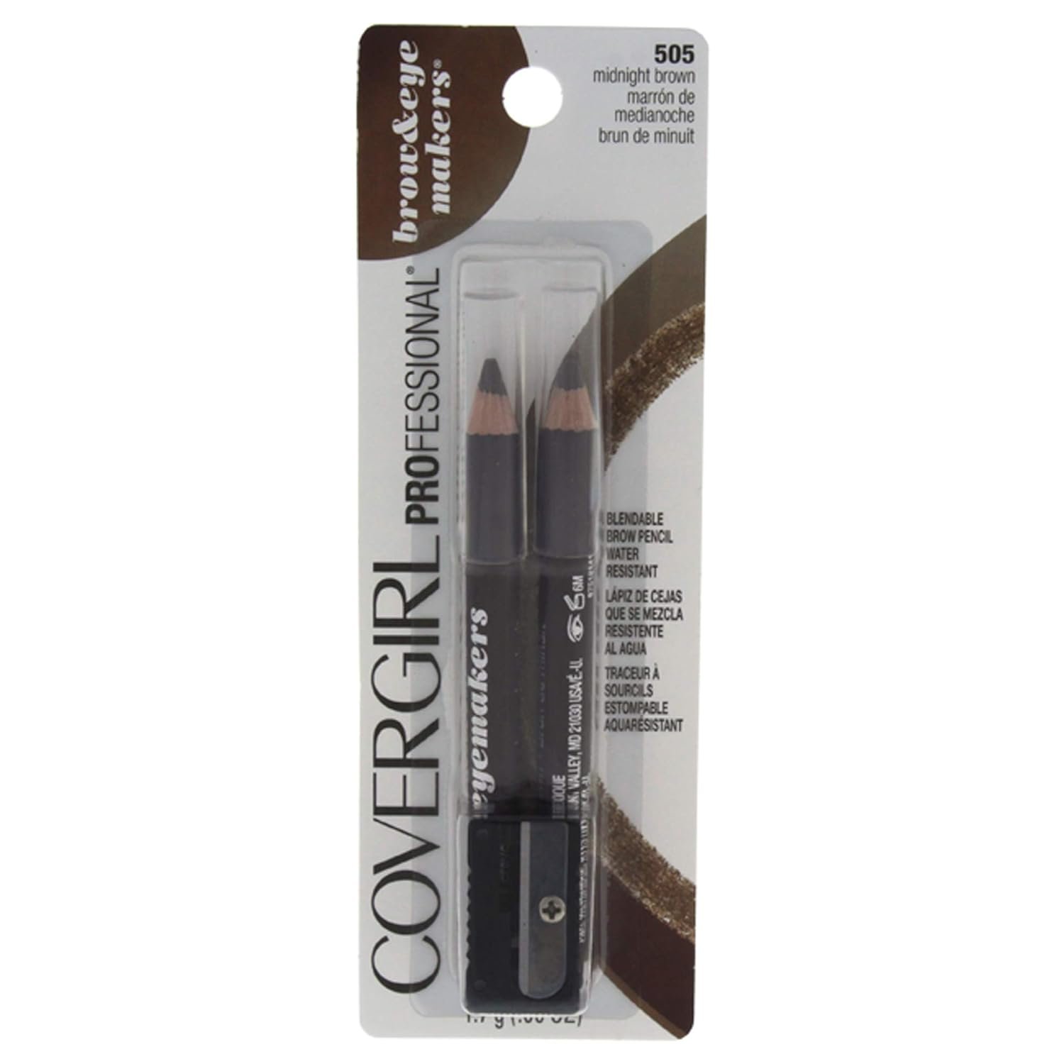 COVERGIRL – Easy Breezy Brow Fill + Define Brow Pencil, Sharpener Included, Long-Lasting, Deeply Pigmented, Blendable Formula, 100% Cruelty-Free