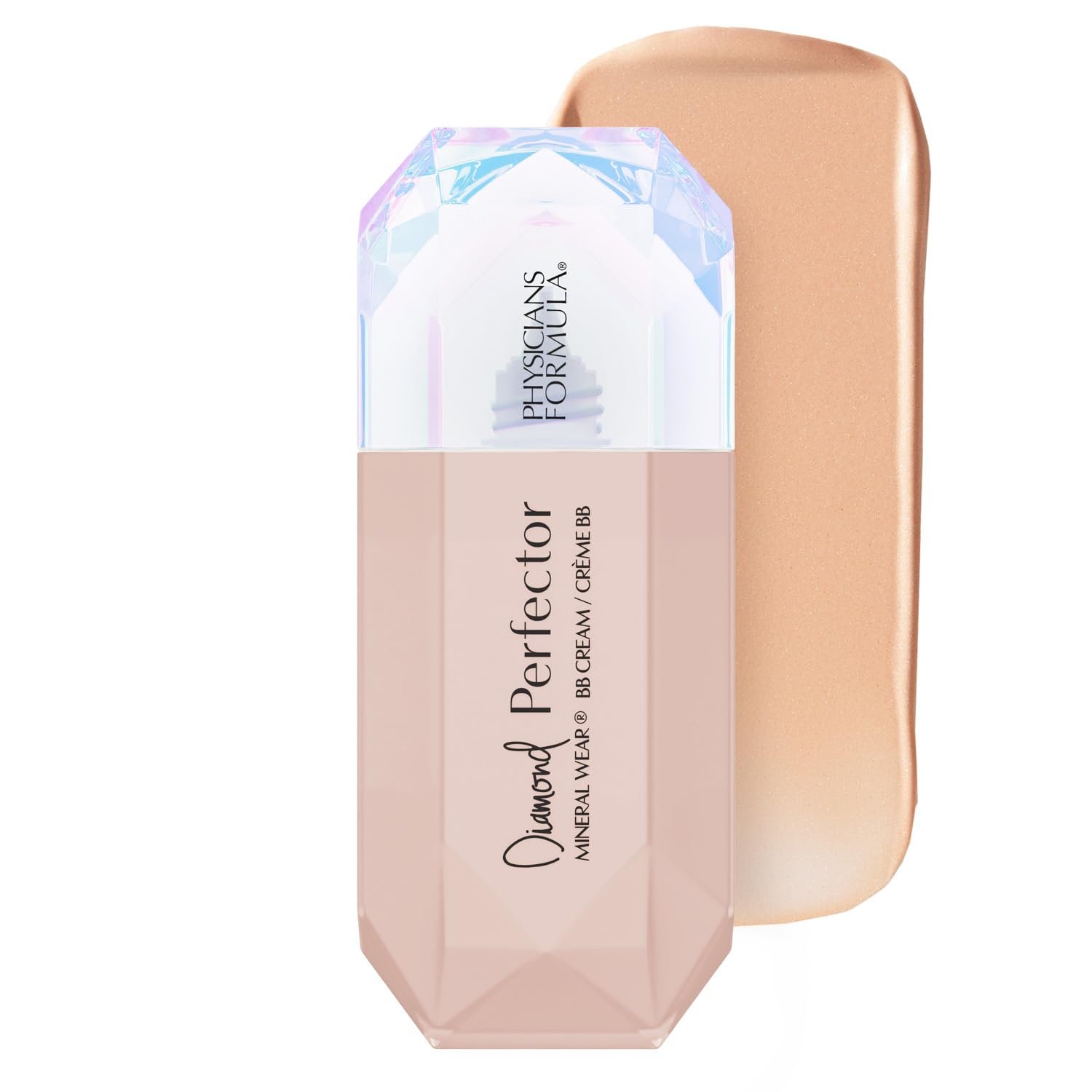 Physicians Formula Mineral Wear®Diamond Perfector BB Cream, 10 in 1 Skin Perfecting Beauty Balm, Lightweight & Luminous Finish – Light to Medium