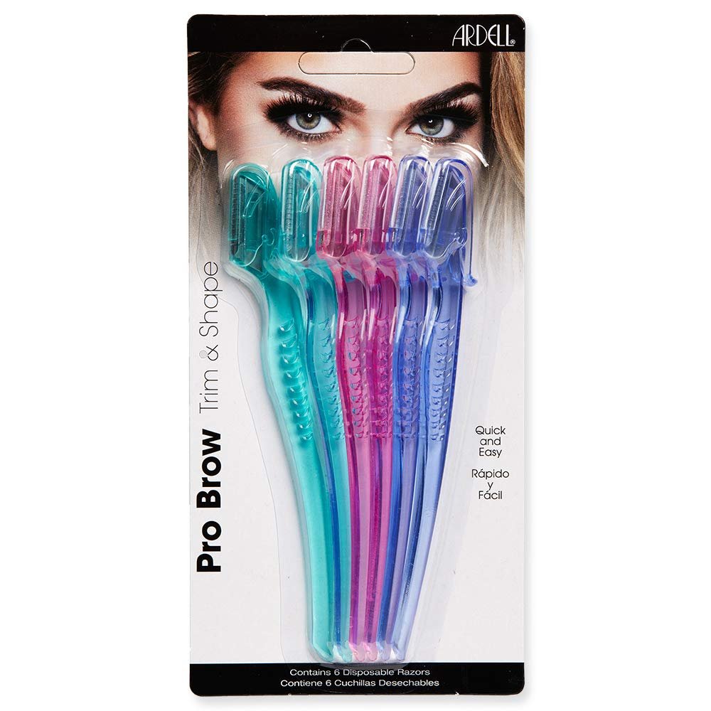 Ardell Pro Brow for Trim & Shape – Eyebrow Razor, Trimmer, and Shaper with Cover, Face Razor for Women, Dermaplane Razor, 1 Pack