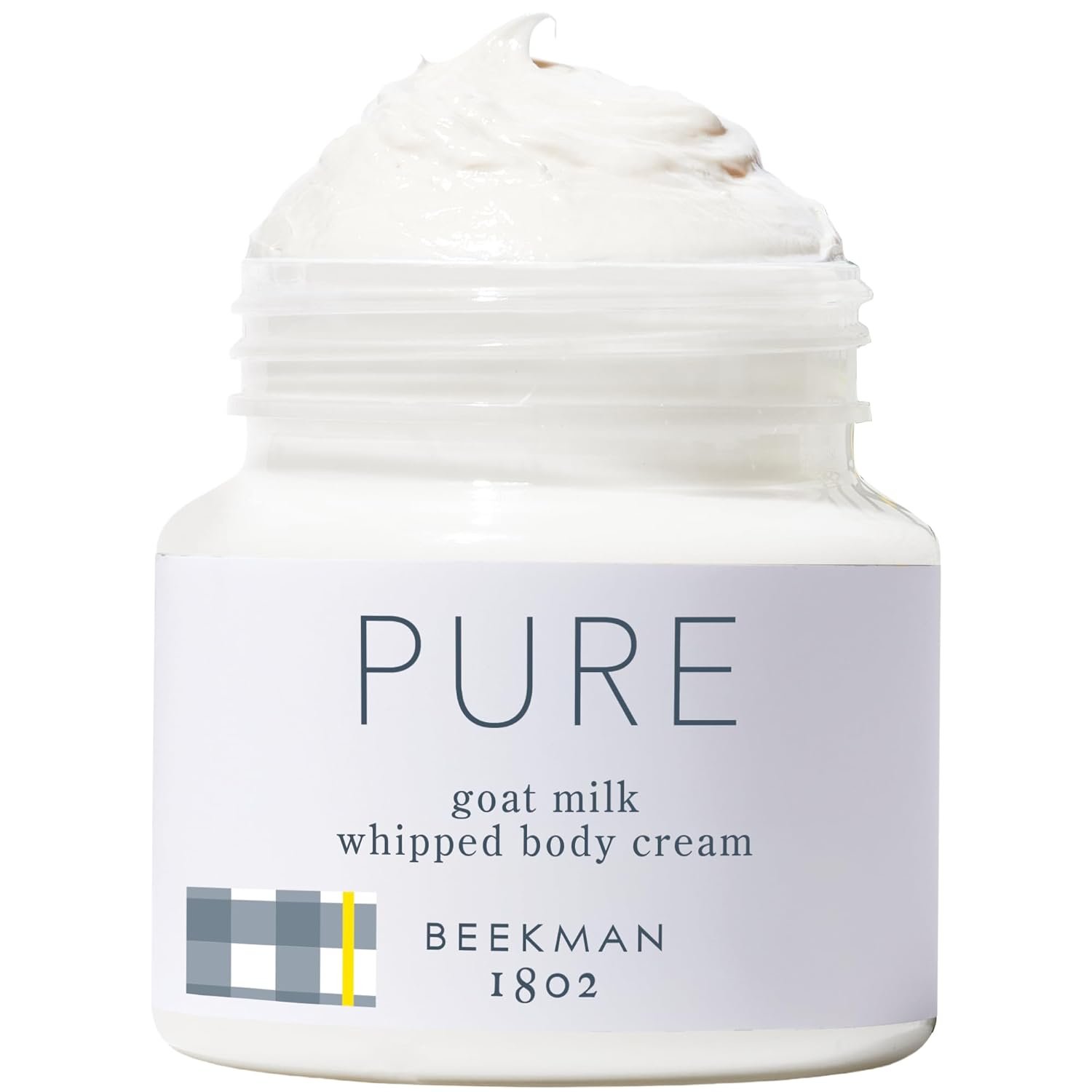 Beekman 1802 Whipped Body Cream – Rich Body Butter & Moisturizing Body Cream, Goat Milk Lotion, Shea Butter & Vitamin E, Hydrating Body Moisturizer for Dry Skin – Pure 8 oz