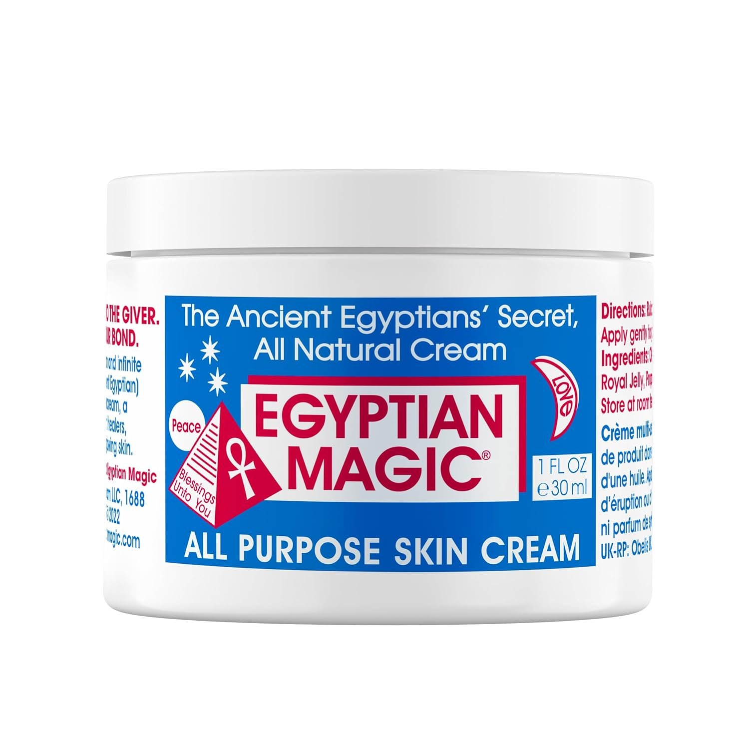 Egyptian Magic – All Purpose Face, Body, and Dry Skin Moisturizing Cream, Skin Protectant for Women & Men, 1oz Jar