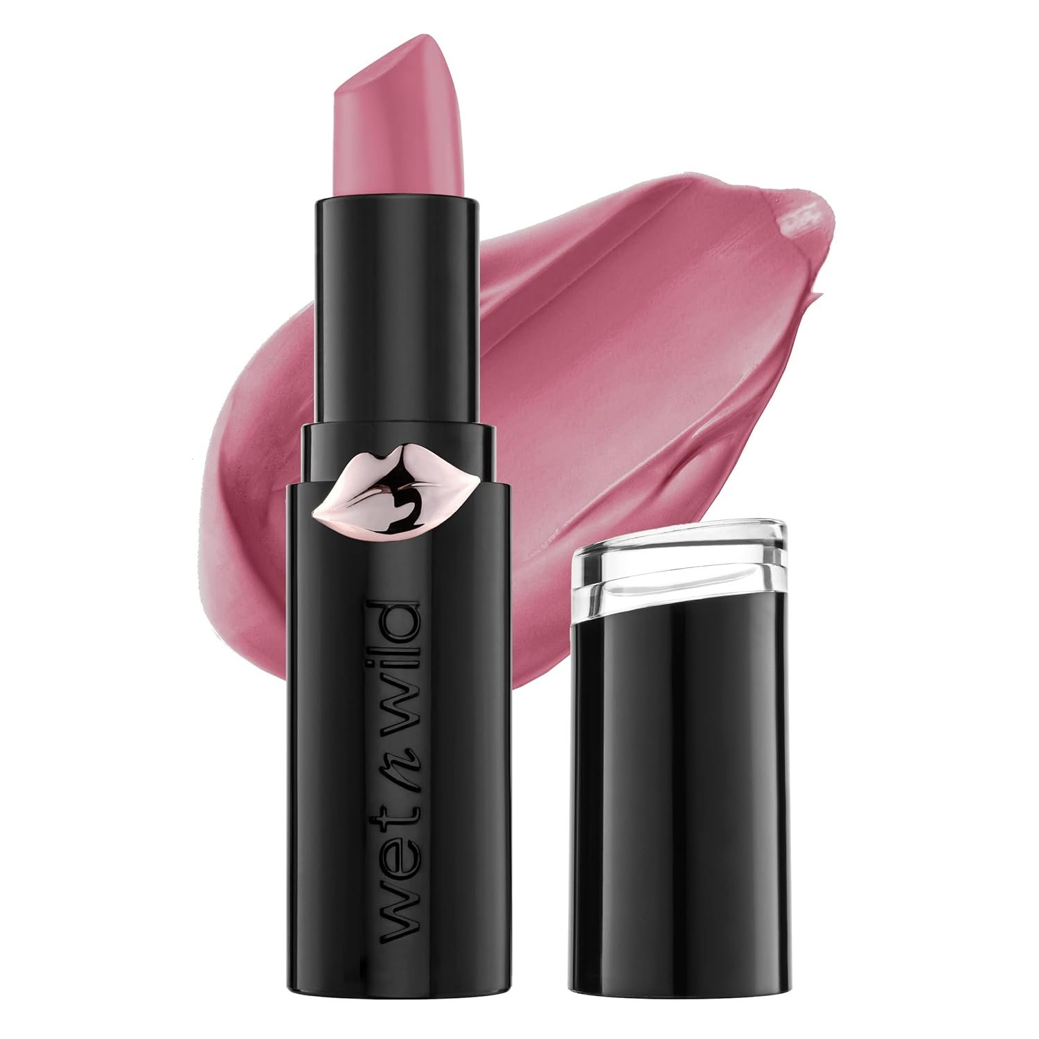wet n wild Mega Last Matte Lip Color, Semi Matte Hyaluronic Acid Infused, Long Lasting Full Coverage for a Nourishing Pout, Cruelty-Free & Vegan – Mauve Outta Here