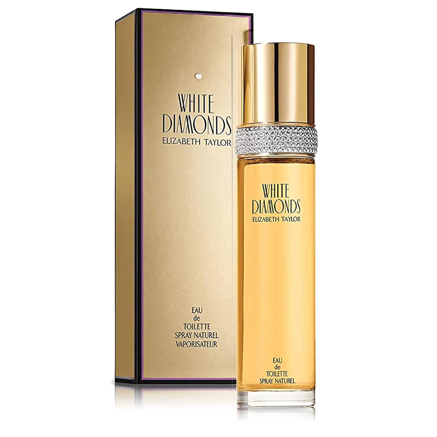 Elizabeth Taylor White Diamonds Women’s Perfume, Long-Lasting Floral Fragrance for Her, Eau de Toilette EDT Spray, 3.3 fl oz