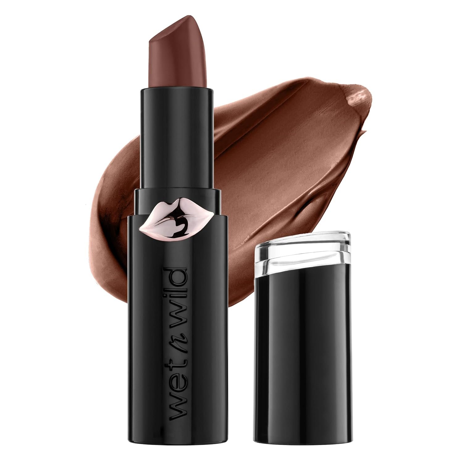 wet n wild Mega Last Matte Lip Color, Semi Matte Hyaluronic Acid Infused, Long Lasting Full Coverage for a Nourishing Pout, Cruelty-Free & Vegan – Mochalicious