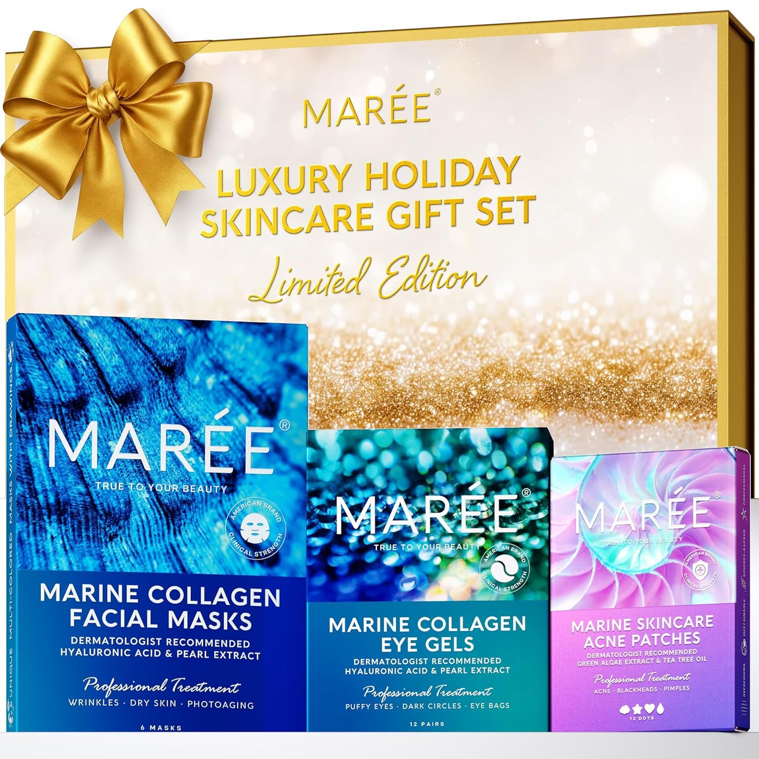 MAREE Gift Box – Birthday Gifts for Women – Self Care Gifts for New Mom, Bridesmaid, Teen Girls, Teacher, Best Friend, Bride to Be – Skin Care Set For Anniversary, Mothers Day, Proposal, Party Favors
