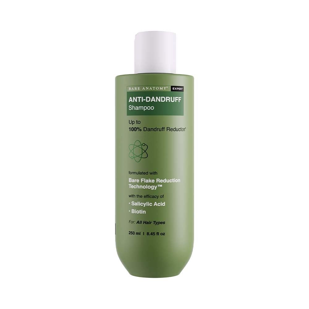Bare Anatomy Expert Anti-Dandruff Shampoo Targets Oily Scalp And Sheds Dry Flakes Clears away dandruff flakes Relieves from excessive oil 8.4 Ounce