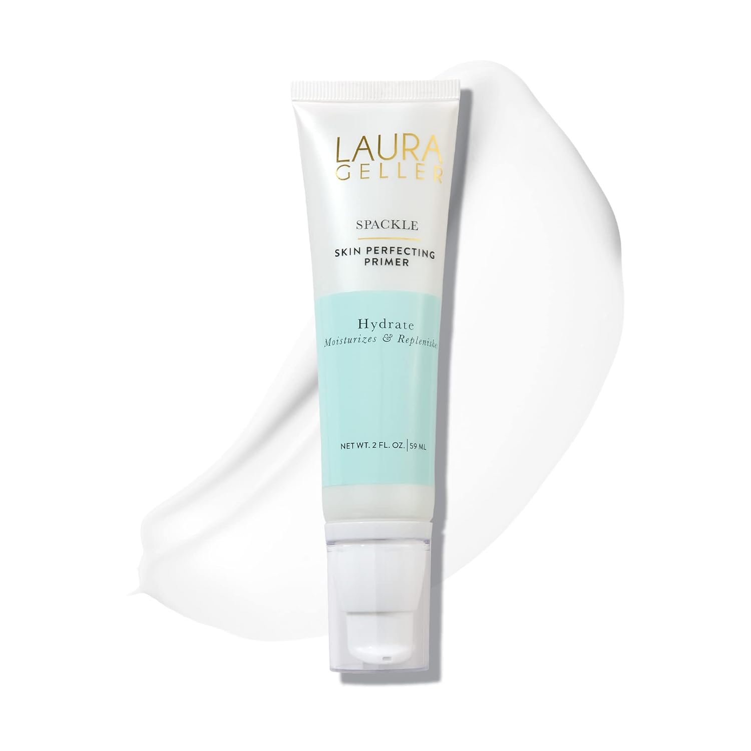 LAURA GELLER NEW YORK Spackle Primer – Hydrate – Super-Size 2 Fl Oz – Hyaluronic Acid Makeup Primer for Mature Skin