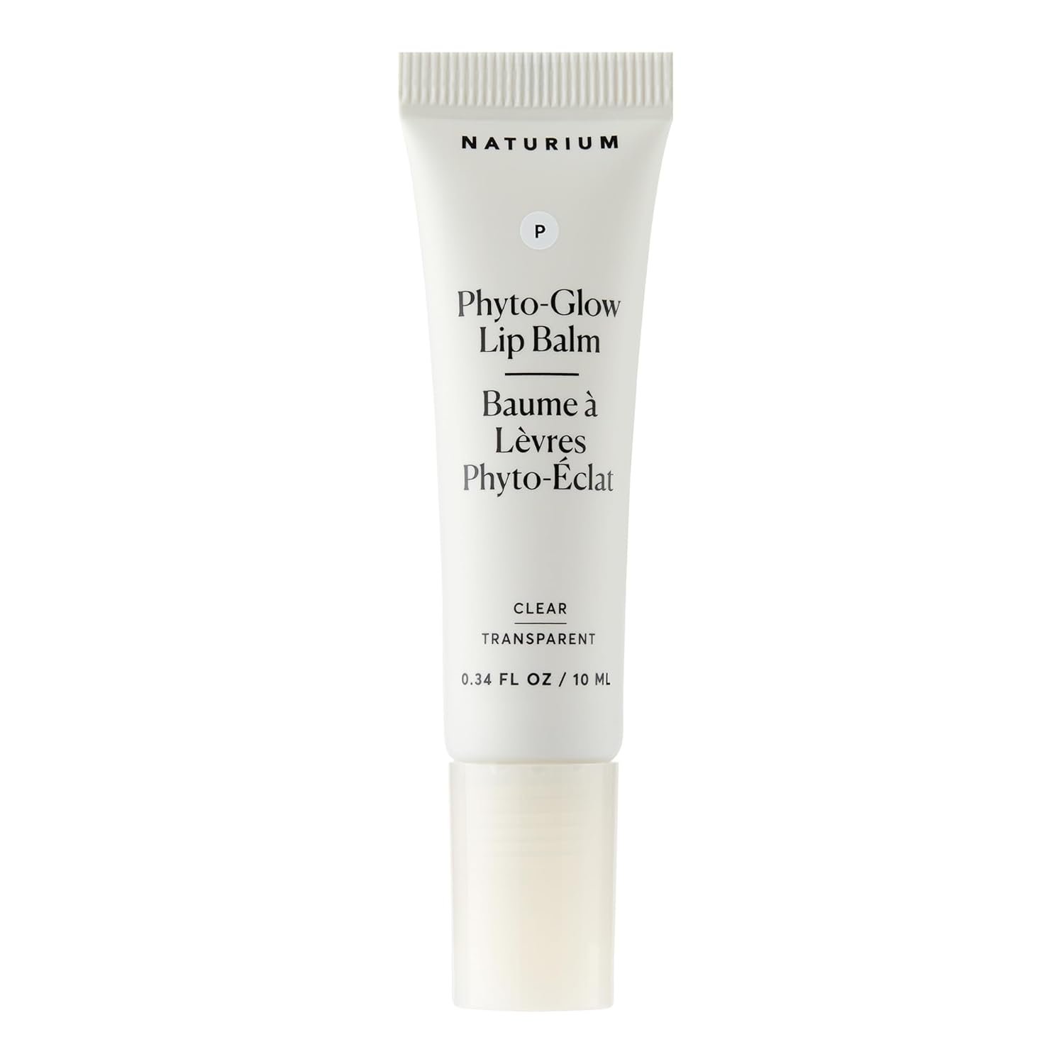 Naturium Phyto-Glow Lip Balm, Hydrating Lip Care with a Glossy Finish, 0.34 oz Clear