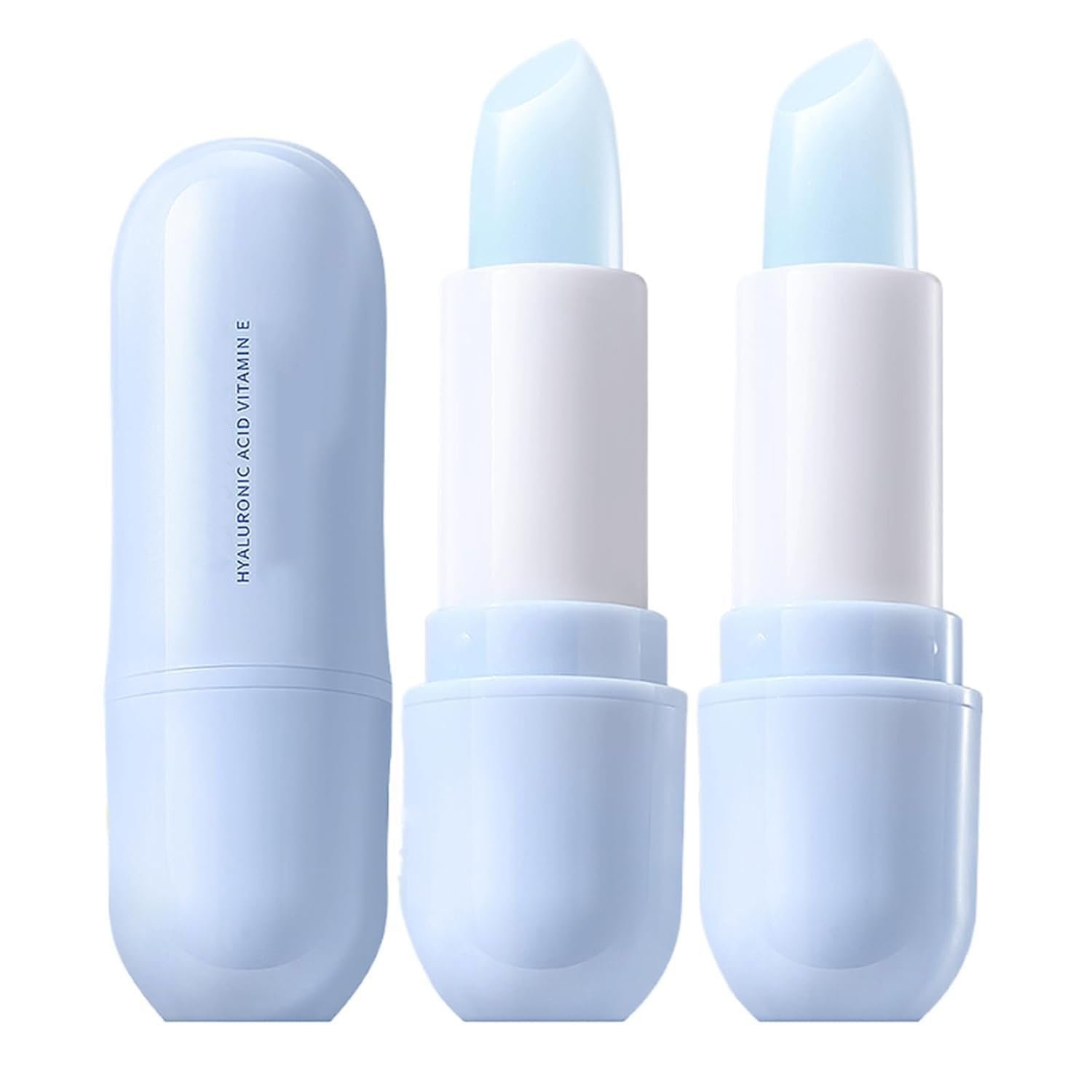2 Pack Hyaluronic Acid Lip Balm – Refreshing Soothing Eliminate Lip Lines Lip Balm, Hydrates, Softens and Reduces Lip Lines Relieve Dryness Alcohol-Free Nourishes All Lip Skin Types