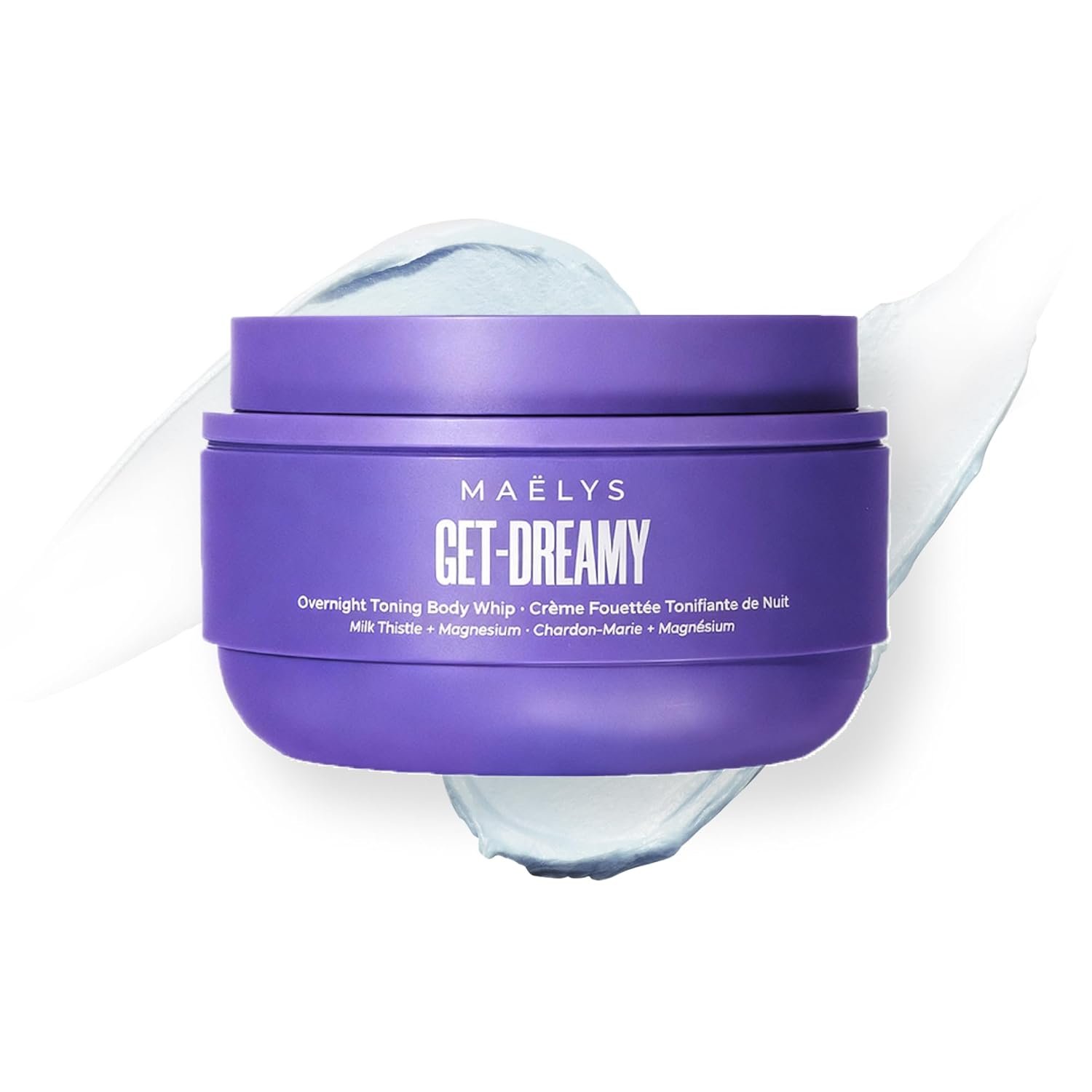 MAËLYS GET-DREAMY Overnight Toning Whip – Cellulite Cream & Skin Tightening Support with Milk Thistle + Uva-Ursi – Moisturizing Body Cream in a Whipped Texture (6.8 Fl Oz)