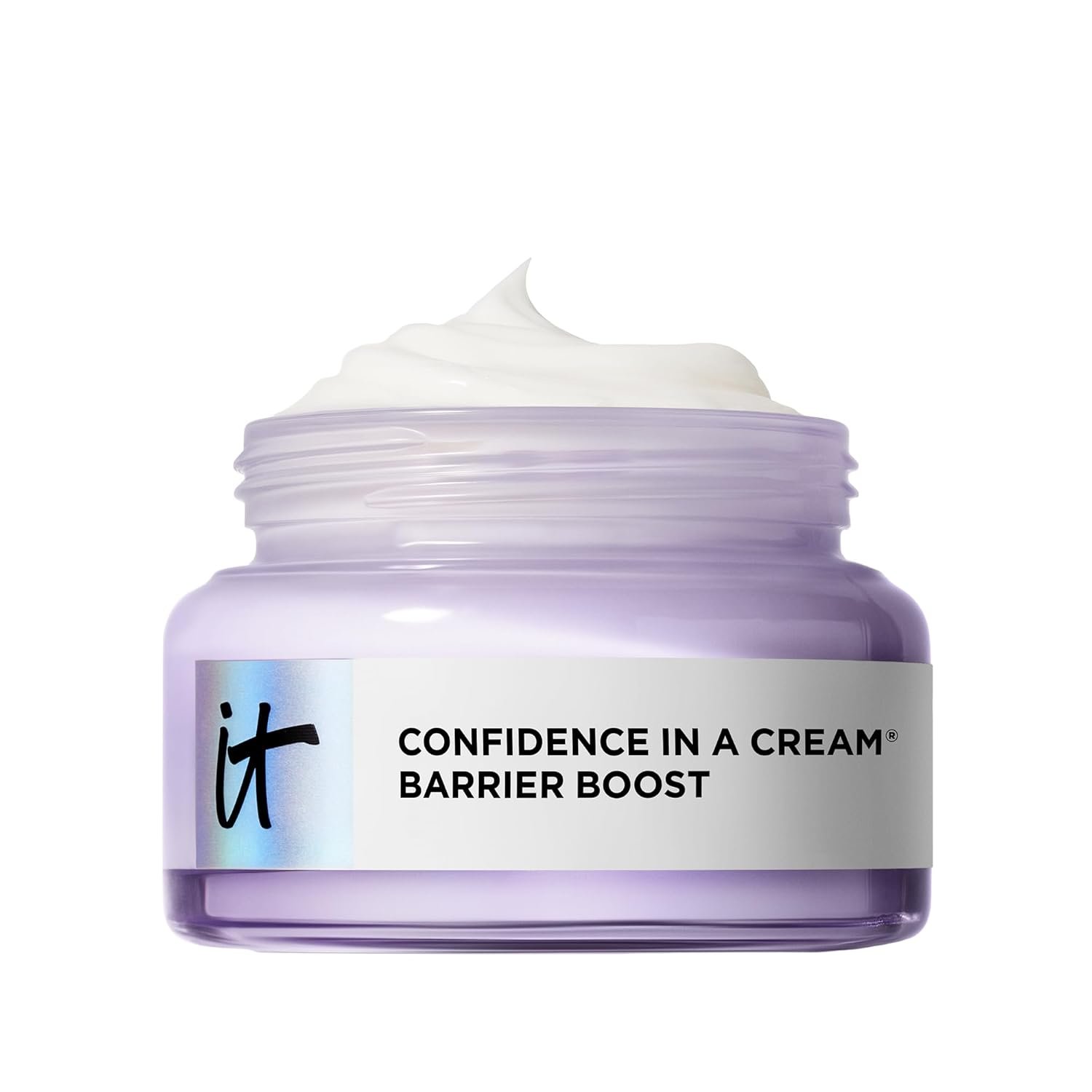 IT Cosmetics Confidence in a Cream Barrier Boost – Skin Barrier Repair Daily Face Moisturizer – Clinically Smoother, Softer Skin After 1 Use – Fragrance-Free, 100HR Hydration with Ceramide