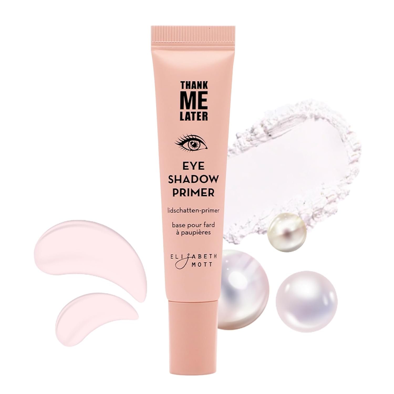 Elizabeth Mott Thank Me Later Eye Primer – Long-Lasting, Eyeshadow Primer Base for Oily Lids & Crease-Free Wear – Smudge-Proof, Lightweight, Cruelty-Free – 10g