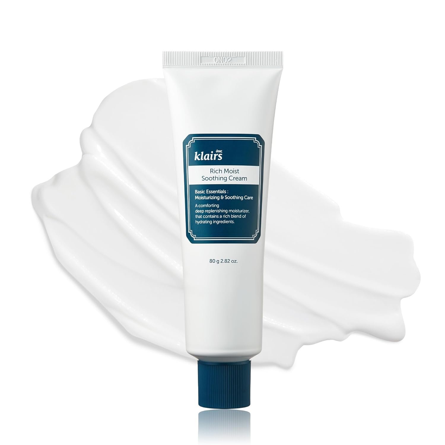 DearKlairs Rich Moist Soothing Cream | Intense Barrier Repair with Ceramide, Centella Asiatica, Beta-Glucan, Korean Face Moisturizer for Instant Dryness Relief, 24 Hour Lasting Hydration 2.82 Fl Oz