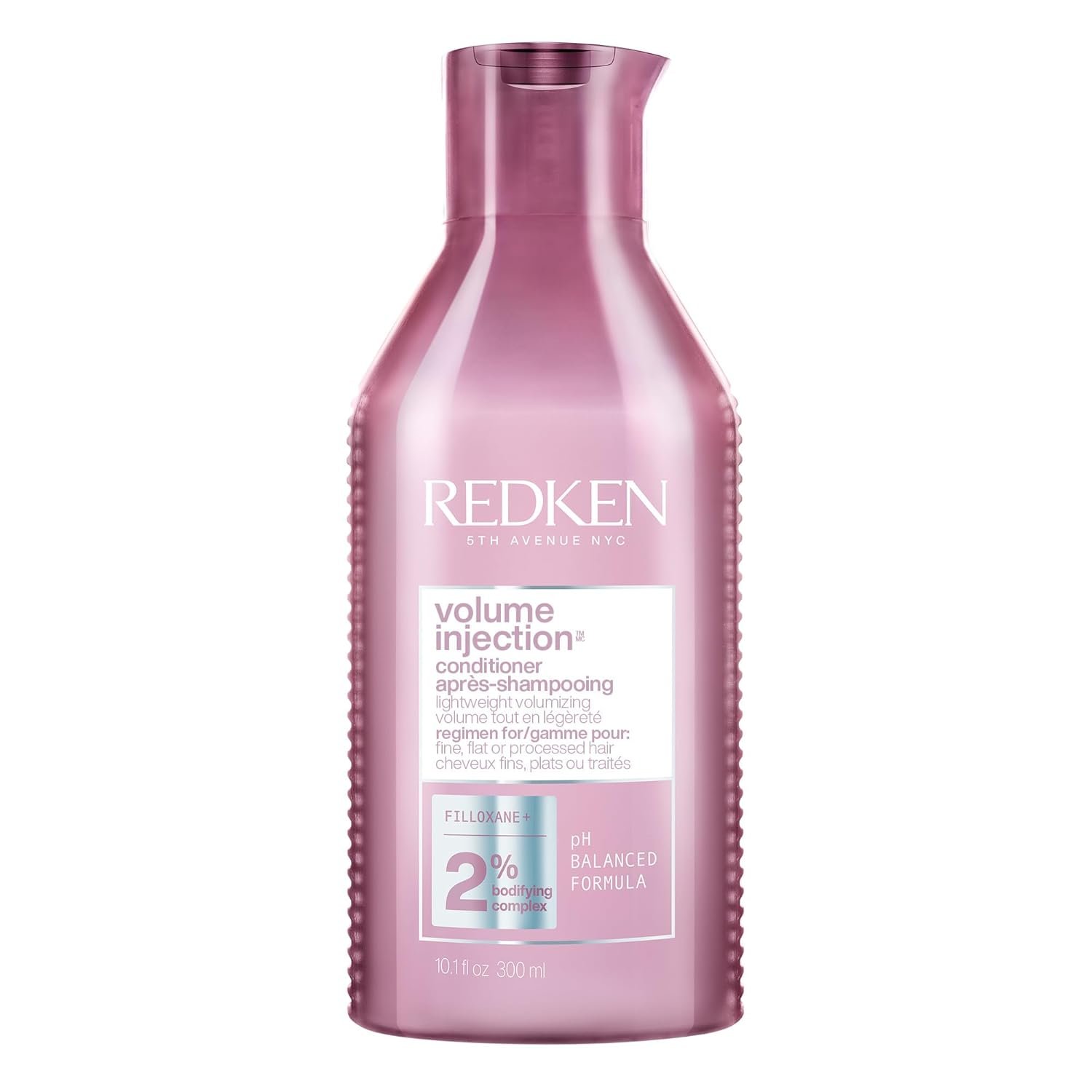 Redken Volume Injection Conditioner For Fine Hair – Adds Lift & Body, Volumizing & Detangling Without Weighing Down, Paraben Free
