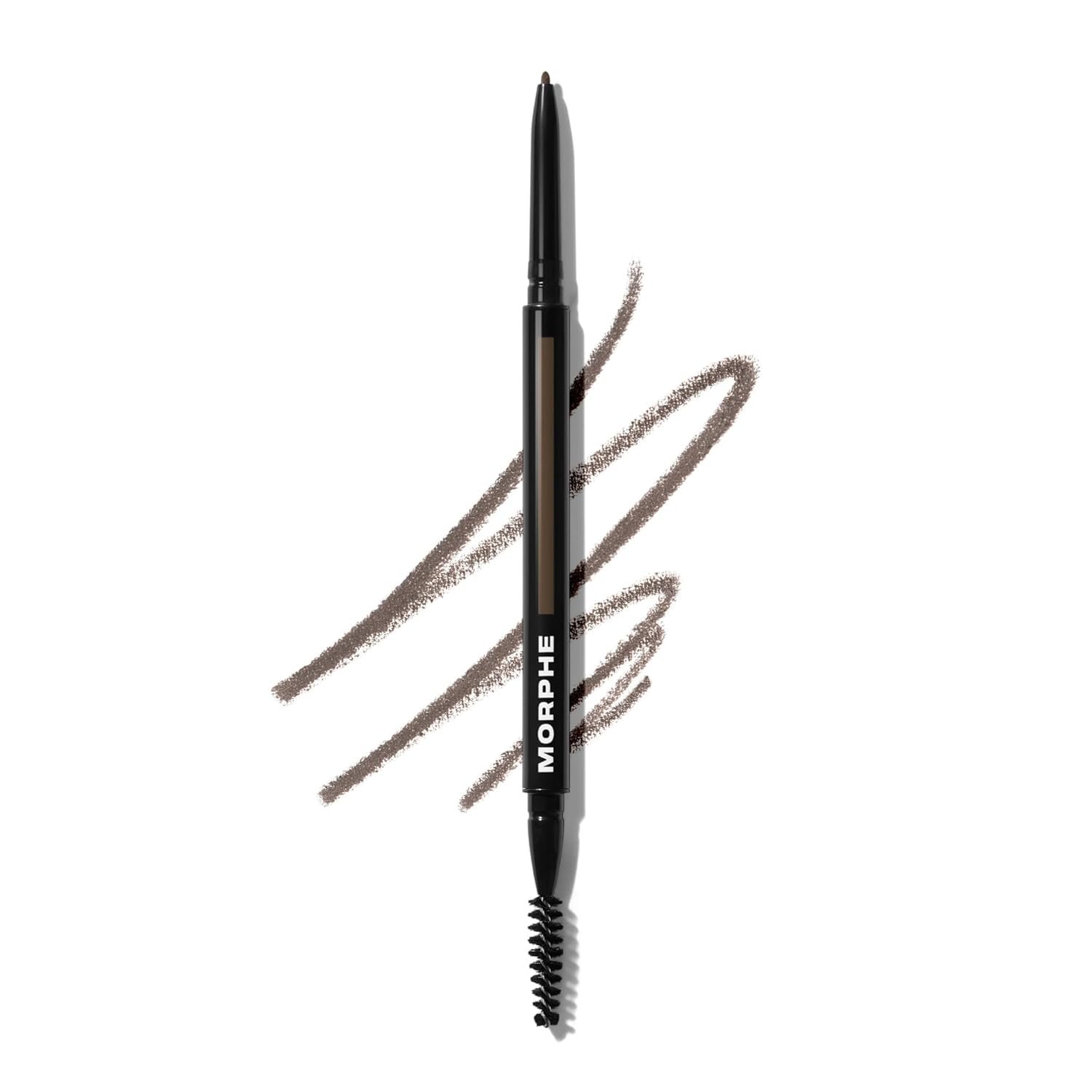 Morphe Micro Dual Eyebrow Pencil – Dual-Ended Brow Pencil Featuring a Retractable, Ultra-Precise, Pointed Tip – Richly Pigmented, Smooth-Gliding, Long-Lasting Wax Formula – Java (0.003 oz)