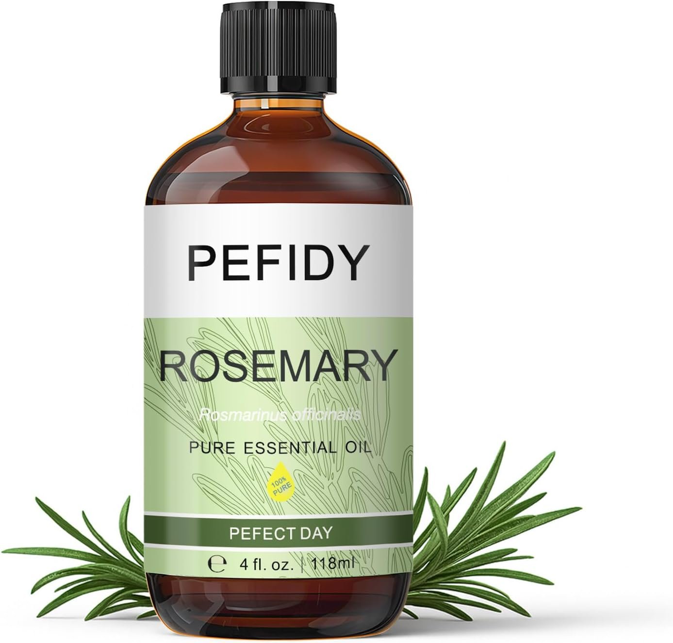 Rosemary Essential Oil 4 Fl Oz/118ML 100% Natural Rosemary Oil for Hair, Scalp Aromatherapy,Soap Making Scent,Nails,Diffuser,Massage,Refreshing and Body Cleaning