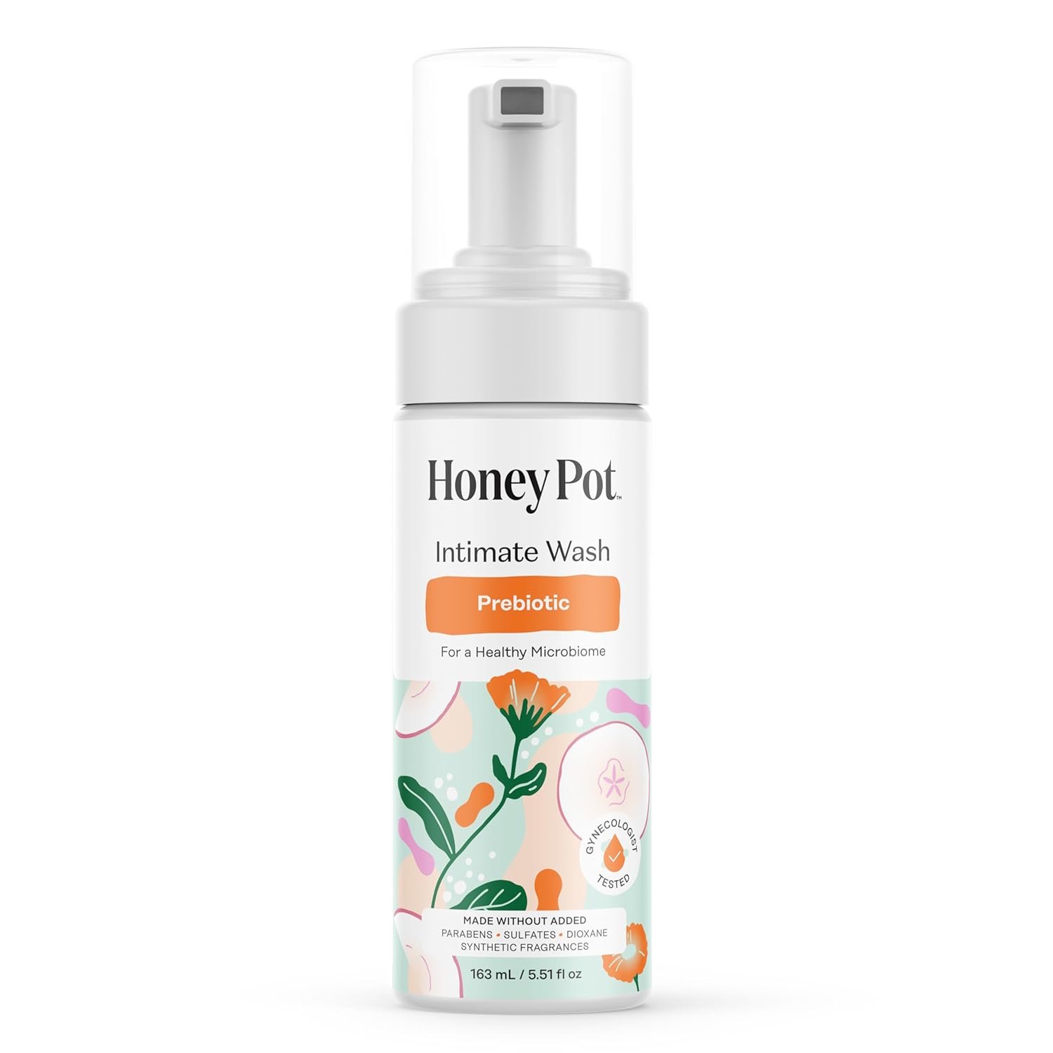 The Honey Pot Company – Feminine Wash – Prebiotic – Herbal Infused w/Aloe Vera, Apple Cider Vinegar, and Prebiotics – pH Balanced, Feminine Care for Sensitive Skin – 5.51 Fl Oz