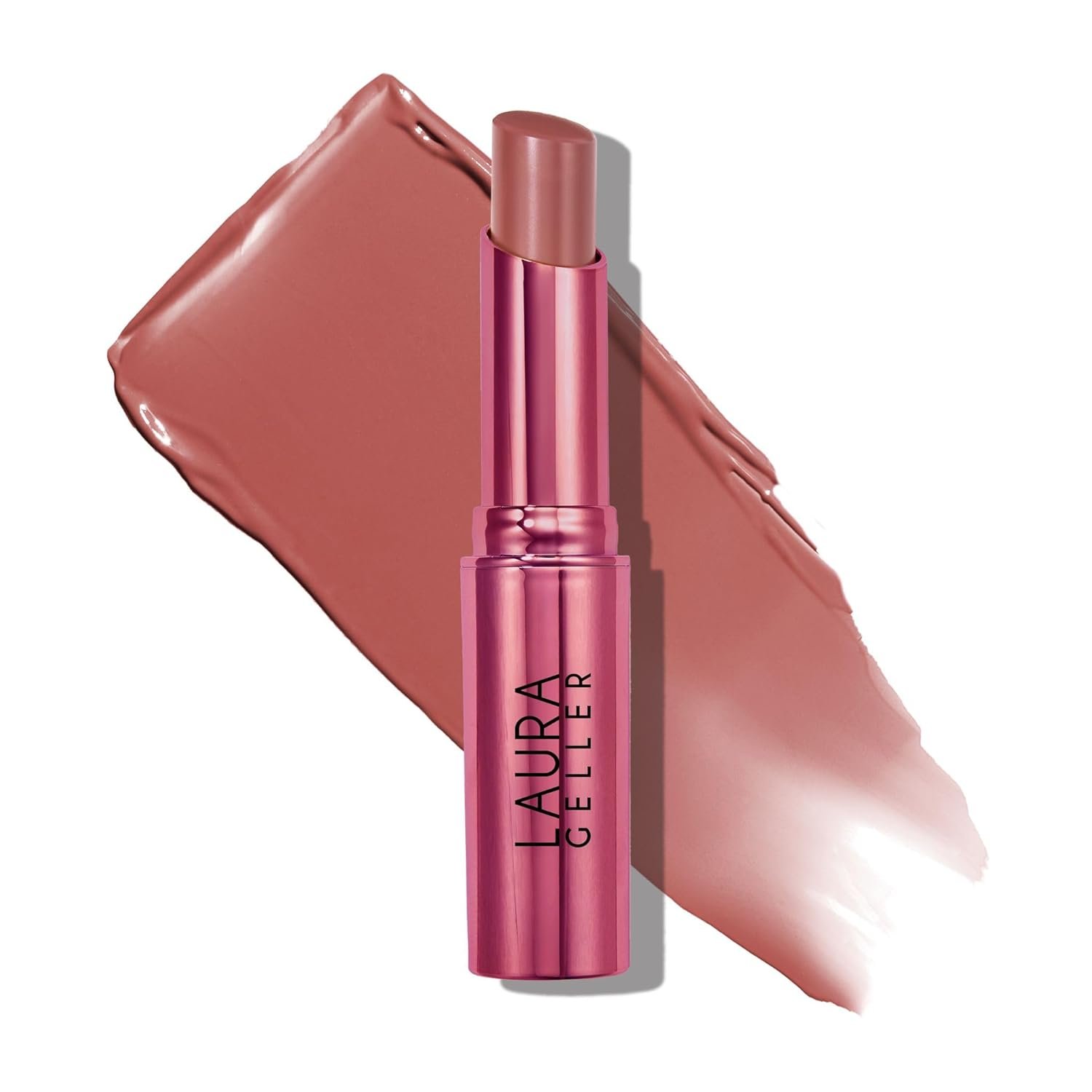 LAURA GELLER NEW YORK Jelly Balm Moisturizing Tinted Lip Balm – Kiss-n-Tell – Hydrating Vitamin E – Semi-Shine Finish (Valentine’s Day Limited Edition)