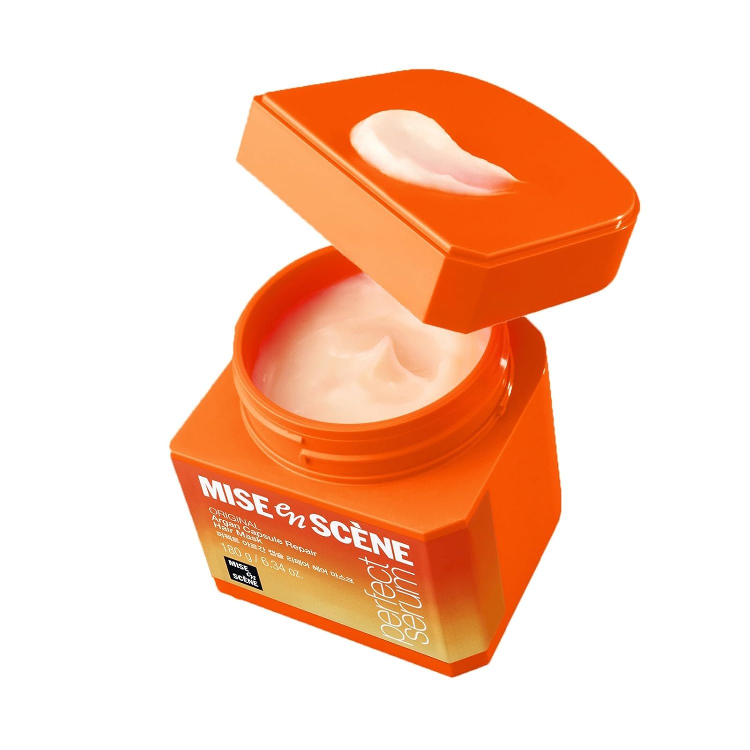 Mise En Scene Argan Oil Repair Hair Masks – Protein Hair Mask Argan Capsule for Damaged Hair | Deep Conditioning for Dry Hair | For Split Ends | Damaged & Frizzy | Anti Humidity 6.34 Fl. Oz.