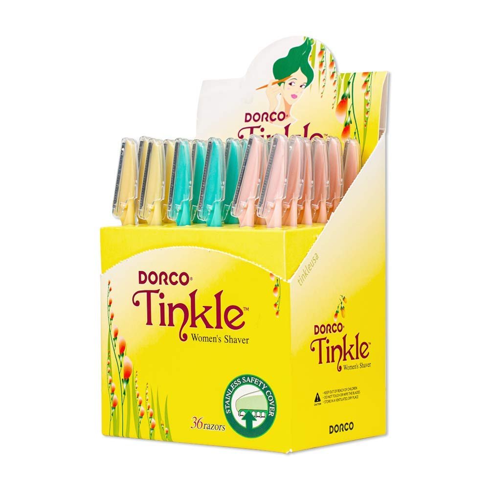 Tinkle Women’s Shaver Razors, Pack of 36 | Dermaplaning Razor Tool | Skincare Party Favors Beauty Holiday Stocking Stuffers Gift