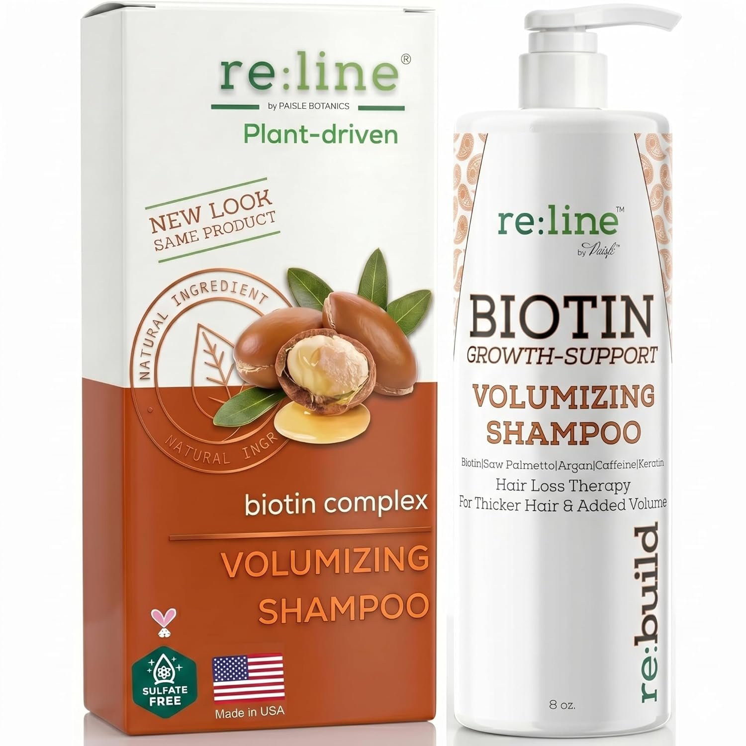 Biotin Shampoo for Hair Growth & Thickness – Thickening Shampoo for Thinning Hair for Women & Men with Saw Palmetto Plant Keratin & Rice Water Protein – Color Safe, Sulfate & Paraben Free – 8 Fl Oz