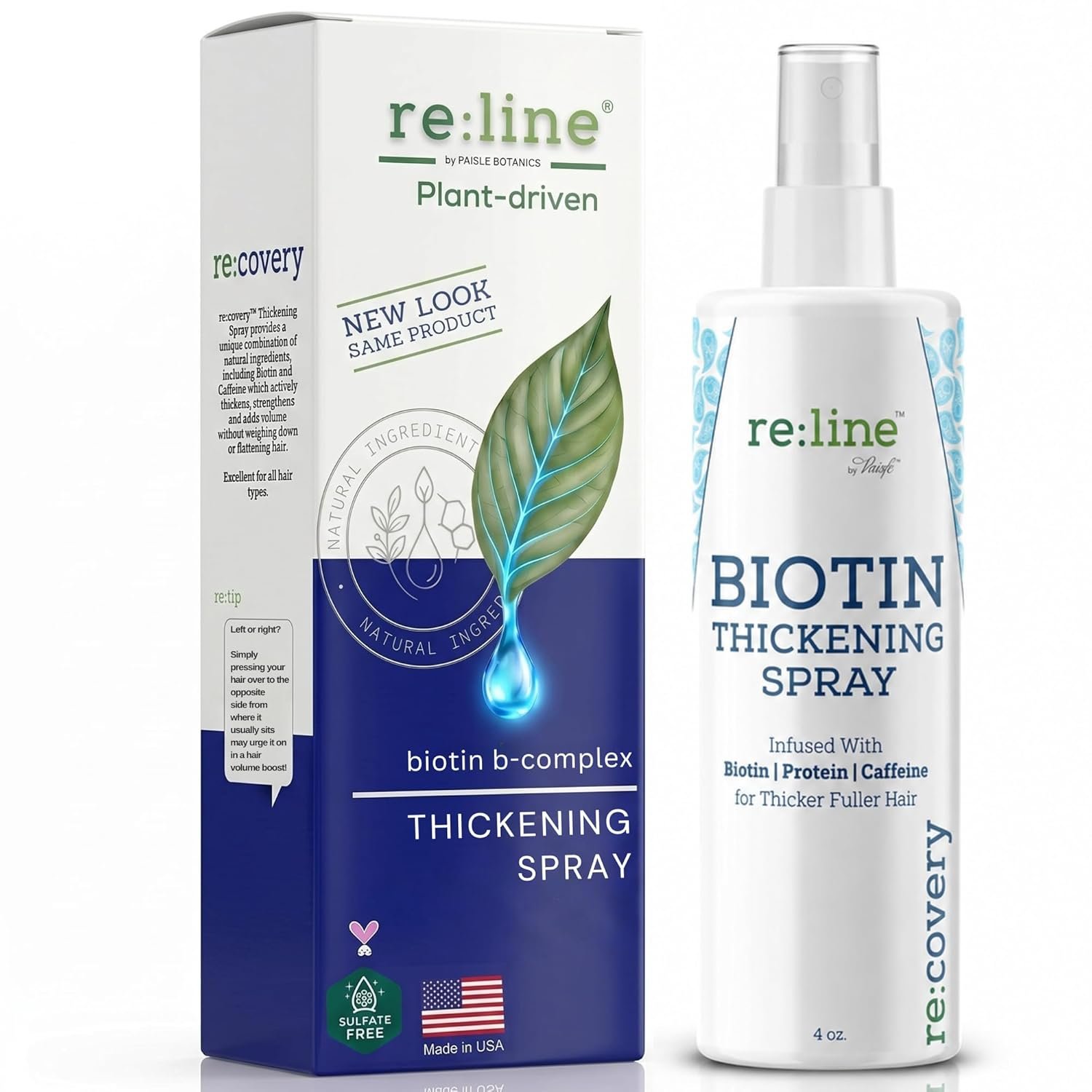 Biotin Hair Thickening and Growth Spray for Thinning and Texturizing – Hair Loss Prevention Tonic for Men and Women