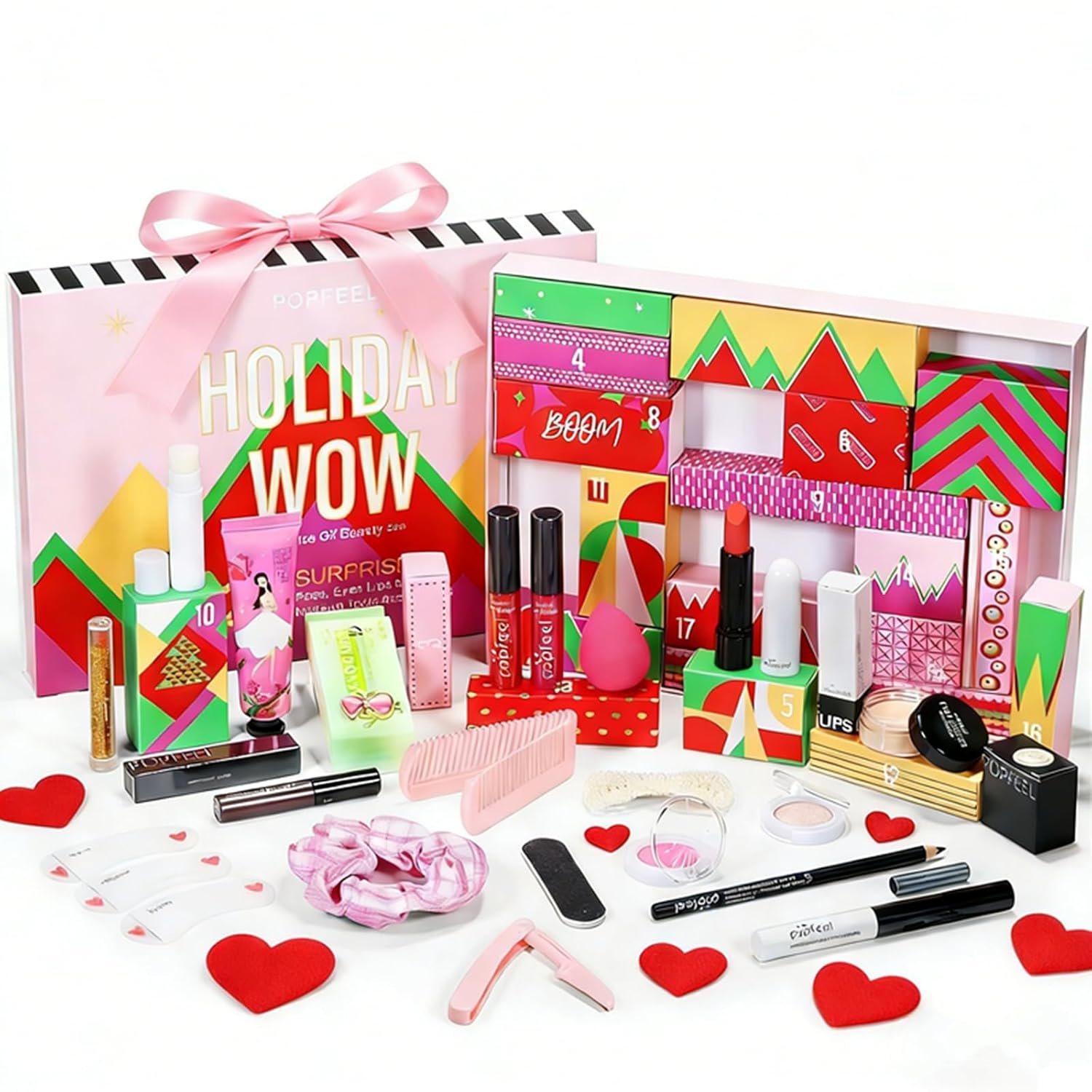 Makeup Advent Calendar 2026, Mother’s Day Makeup Gifts for Teenage Girls Women All in One Makeup Kit Surprise Gift Countdown Calendar Gifts with Eyeshadow Palette Lipstick Foundation Eyebrow