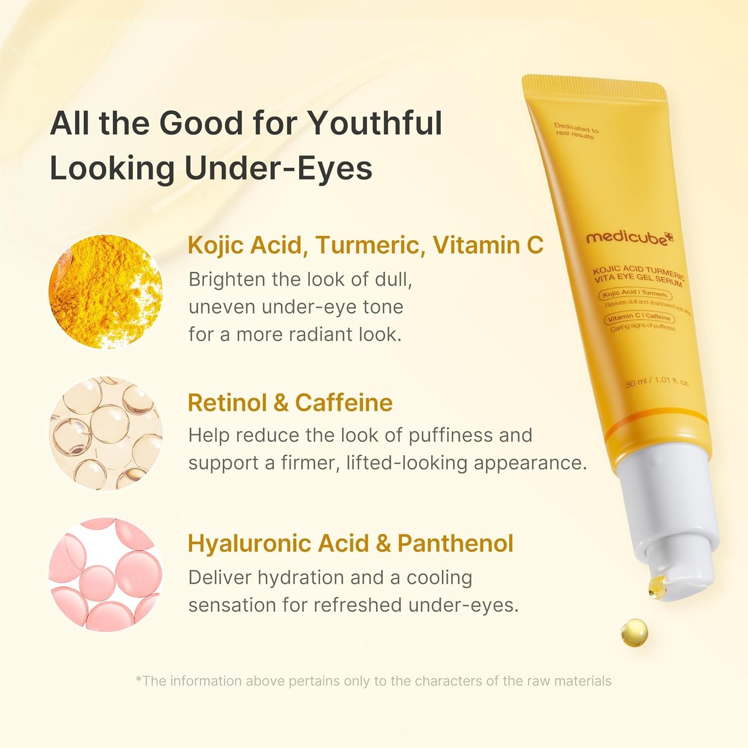 medicube Eye Jelly Serum & Eye Cream Duo: Kojic Acid Brightening Eye Gel Serum and PDRN Eye Serum | Brightening, Firmer-Looking Skin for Dull, Uneven Skin | Korean Skincare