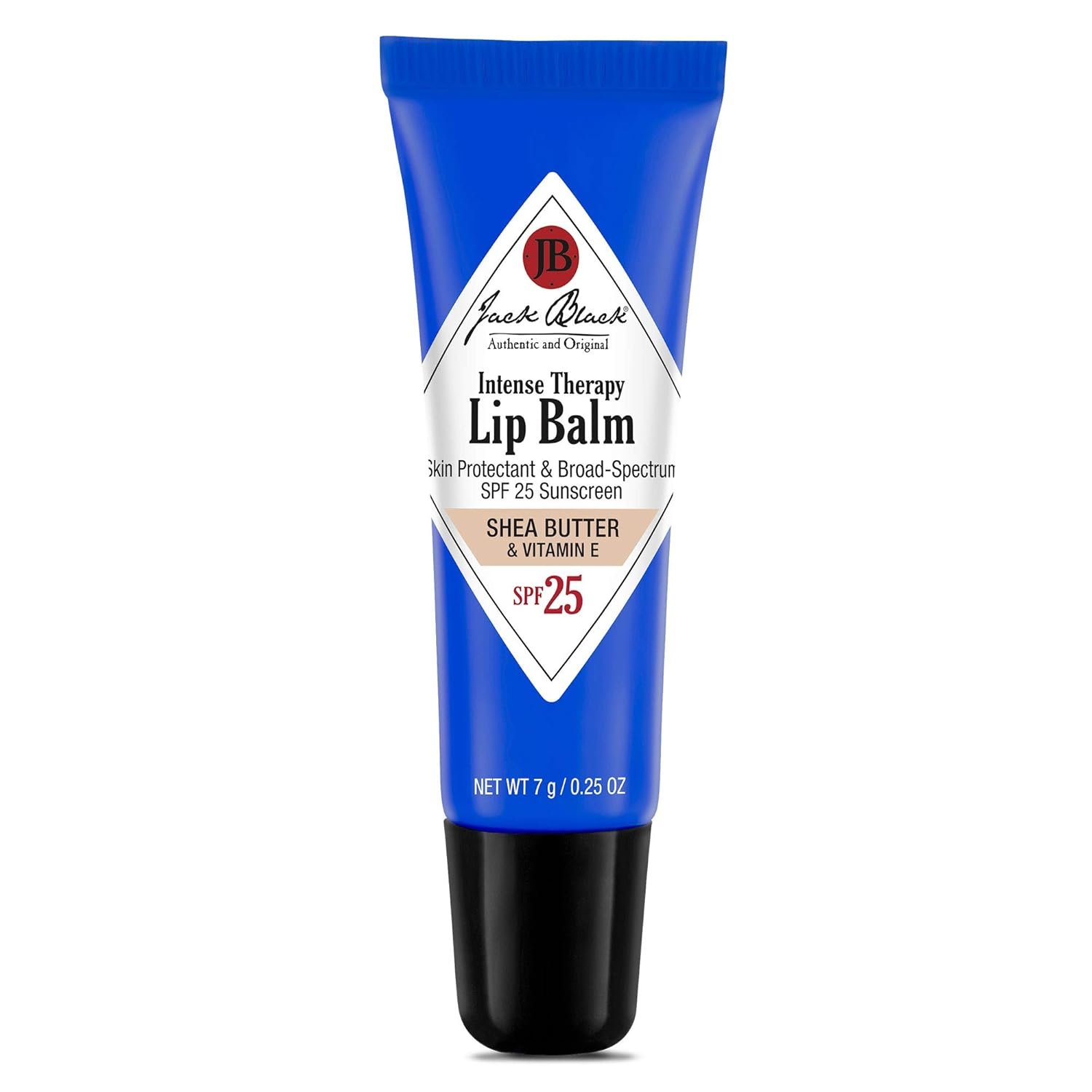 Jack Black Intense Therapy Lip Balm, 0.25-Oz. – SPF 25 Sun Protection, Lip Moisturizer, Hydrating Lip Balm with SPF, Lip Sunscreen