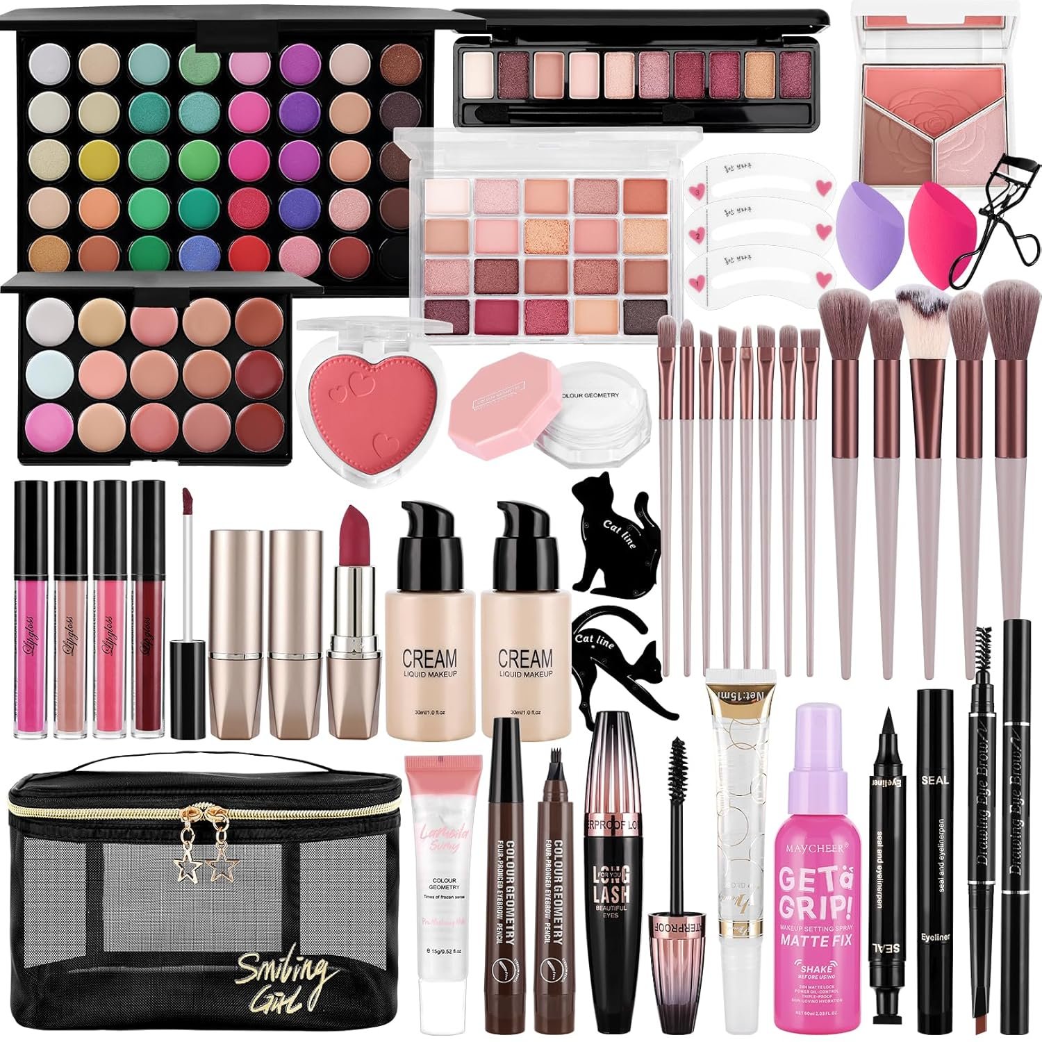 Makeup Kit for Women Full Kit Include Foundation Eyeshadow Palette Makeup Brushes Makeup Sets for Teens Girls, All In One Makeup Gift Set for Women and Beginner, Thank You Gifts, Graduation Gifts