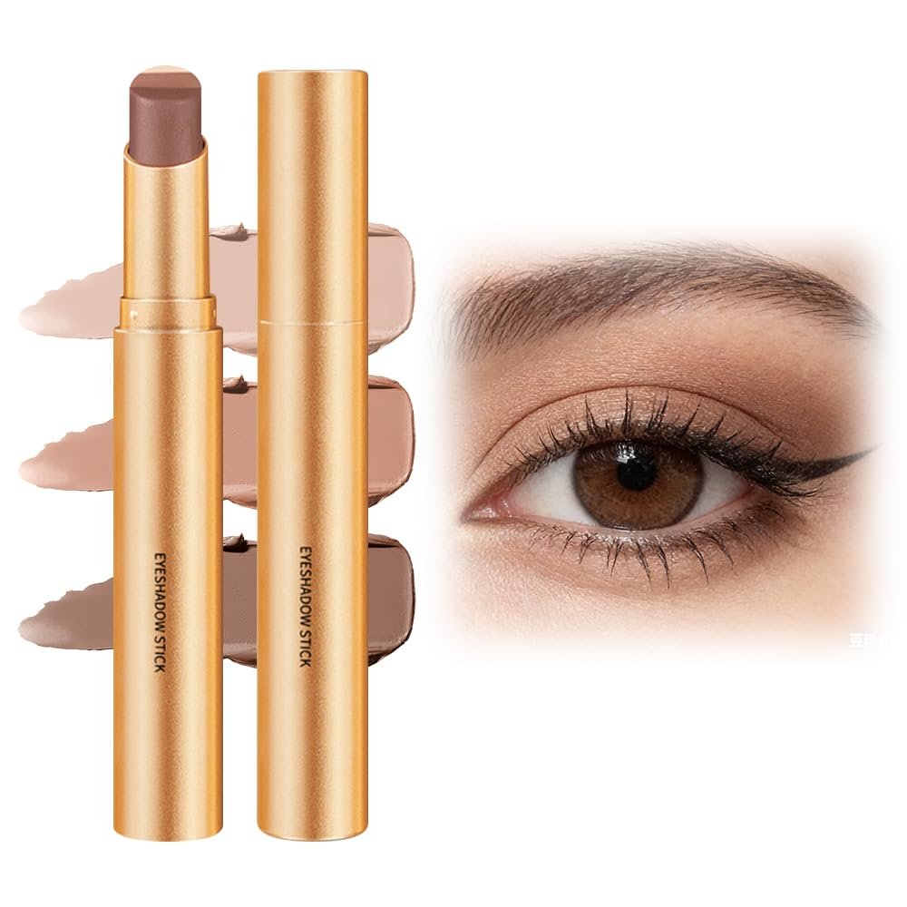 2026 New 3 Color Eyeshadow Stick, Upgraded Long Lasting & Waterproof