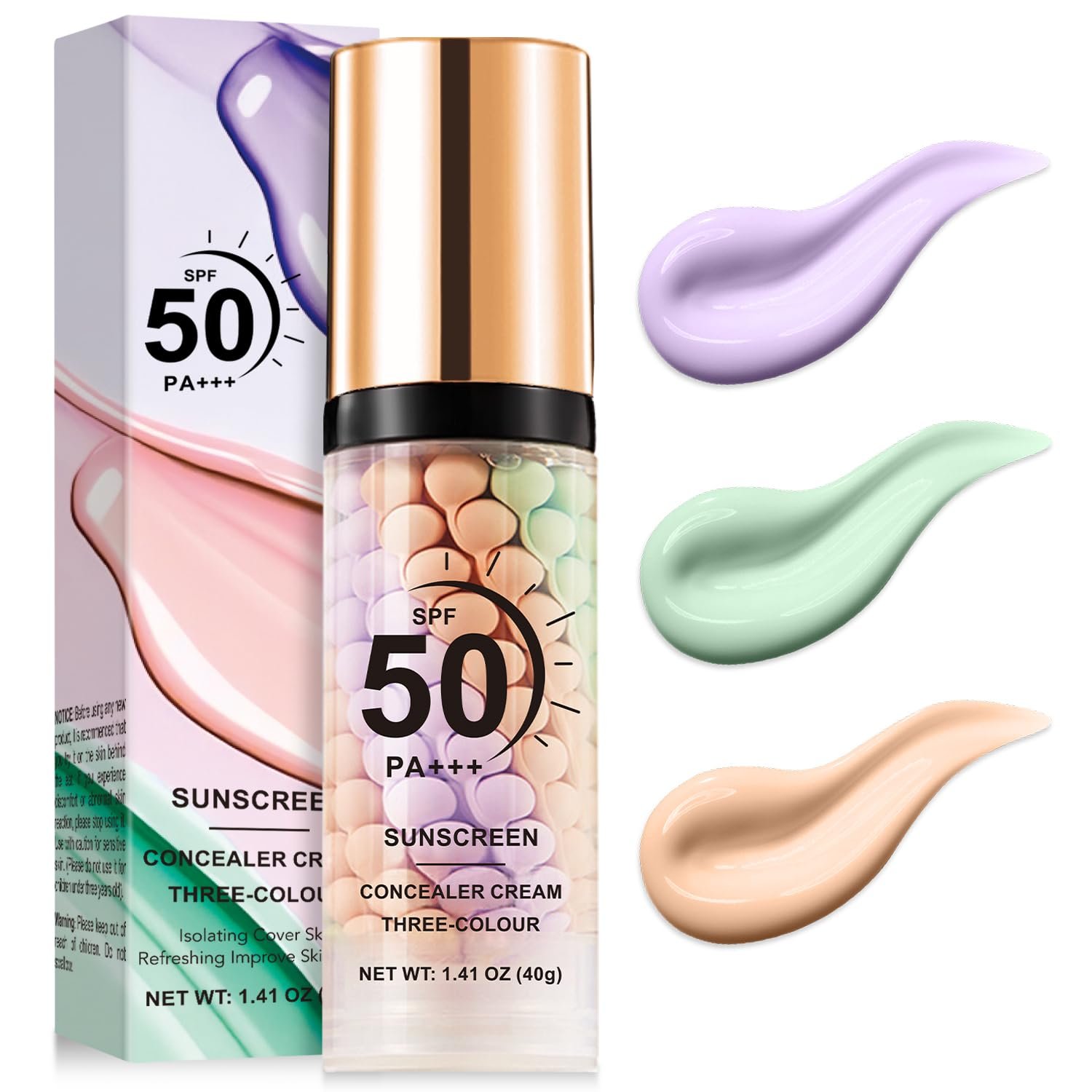Scarman 3 in 1 Color Correcting Serum, SPF 50 Primer for Face Before Makeup